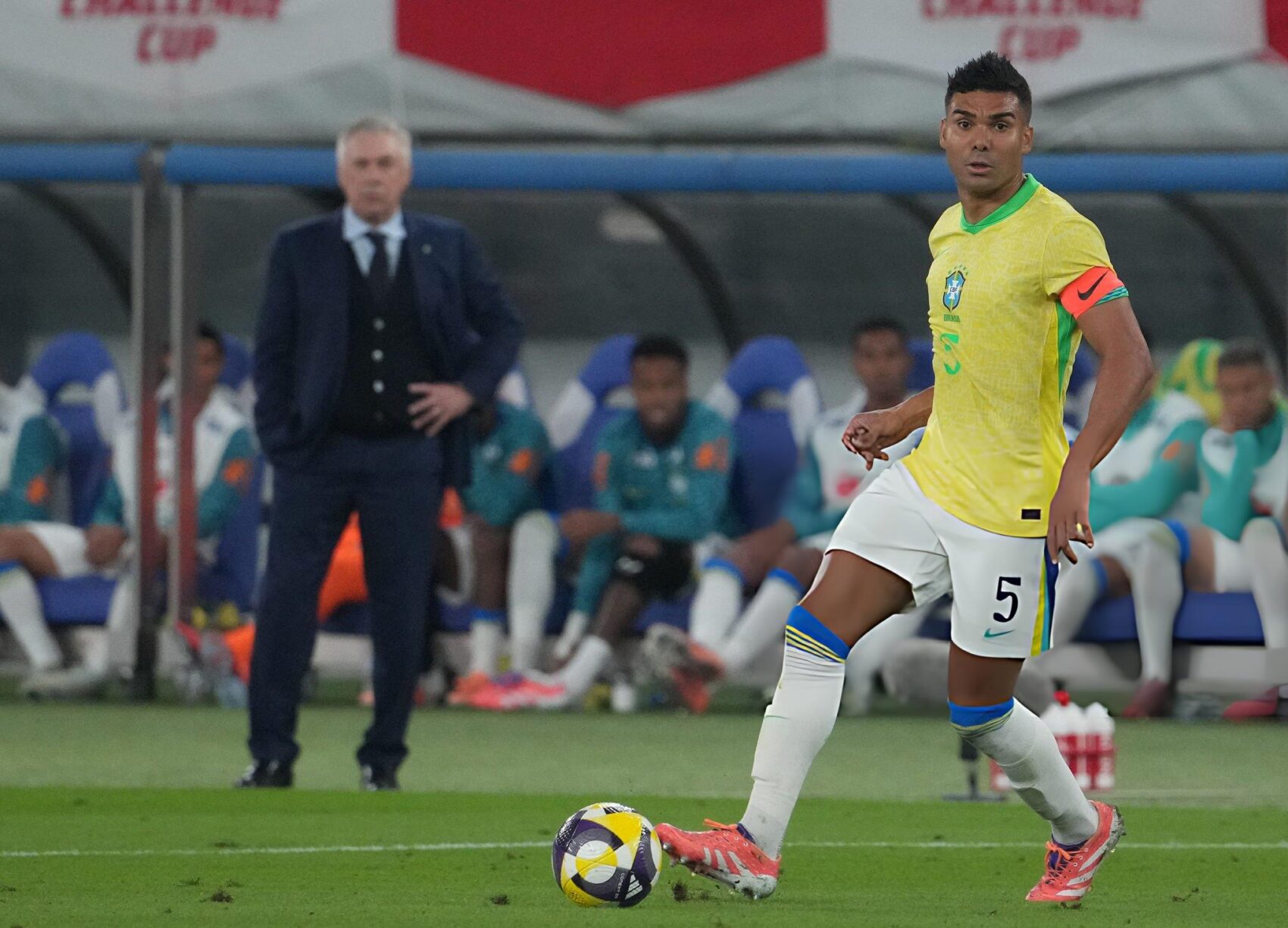 Gelandang gaek Timnas Brasil Casemiro.
