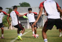 Deltras FC Tantang Persiba, 3 Kekalahan Beruntun Bukan Alasan untuk Lengah Pemain Deltras FC menjalani persiapan jelang pertandingan melawan Persiba Balikpapan.